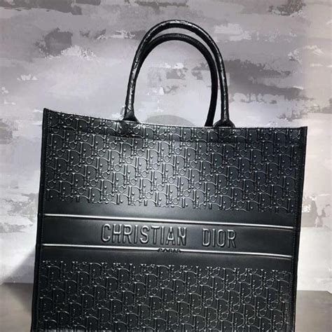 dior technologic black|christian dior black leather tote.